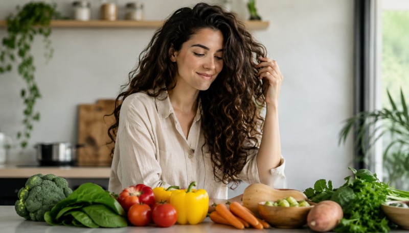 ירקות בריאים לשיער